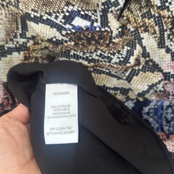 NWT PARKER Gladis Snake Skin Print Silk Dress, Sz S - Picture 5 of 6